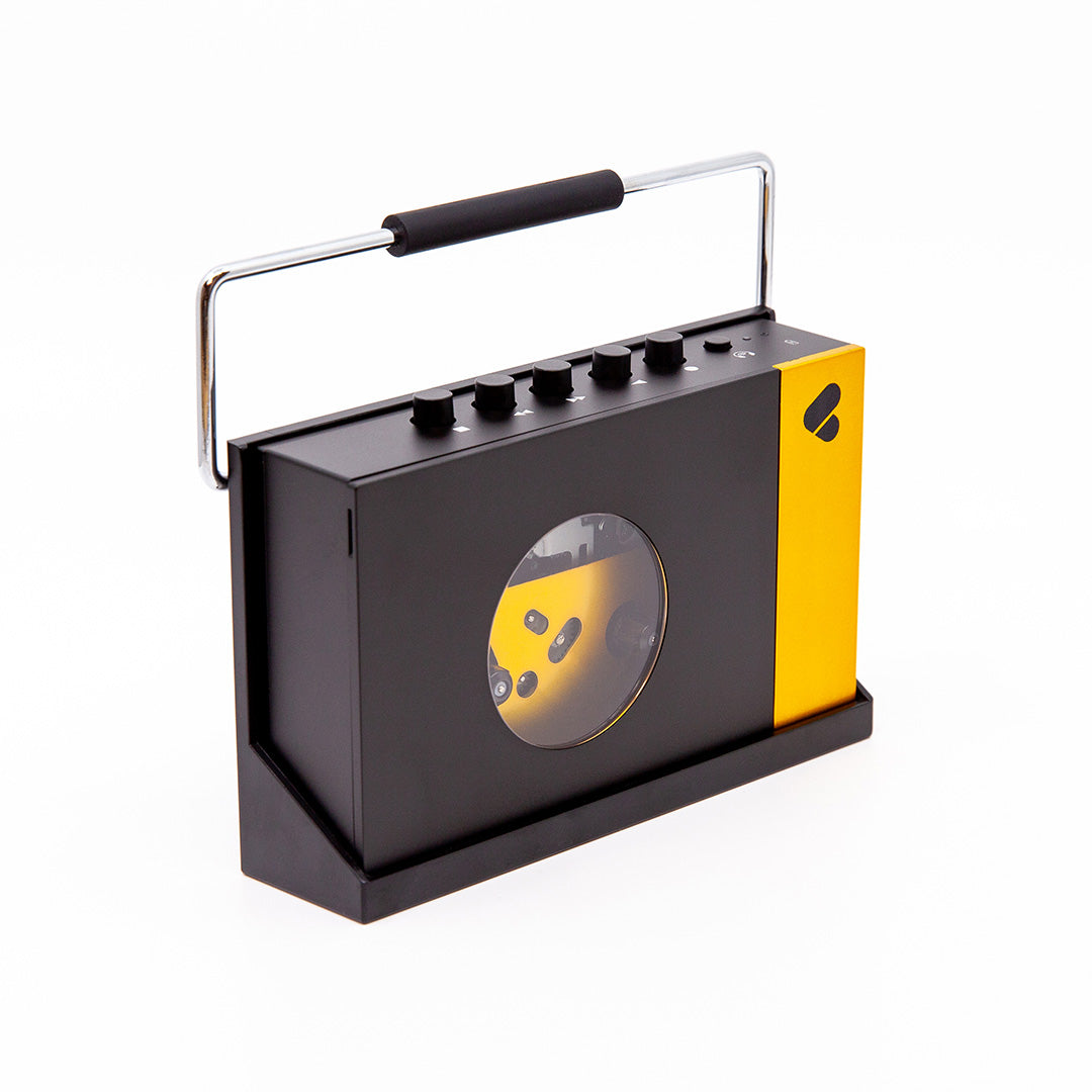 BELT PACK - AMY BLACK & YELLOW CASSETTE PLAYER