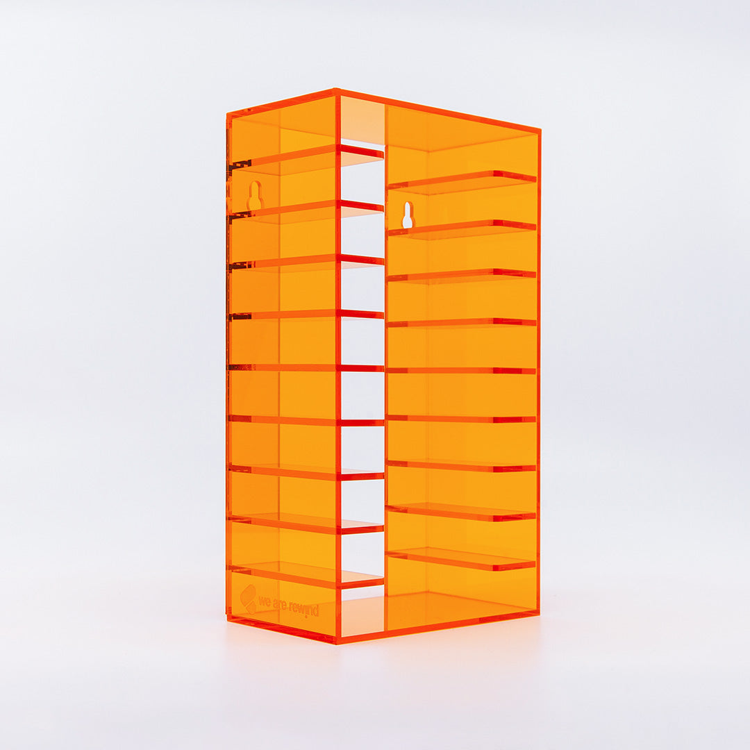 SANFURNEY Rangement de cassettes à 51 emplacements, organiseur de cassette audio, support mural pour cassette, blanc SANFURNEY Rangement de cassettes à 51 emplacements, organiseur de cassette audio, support mural pour cassette, blanc