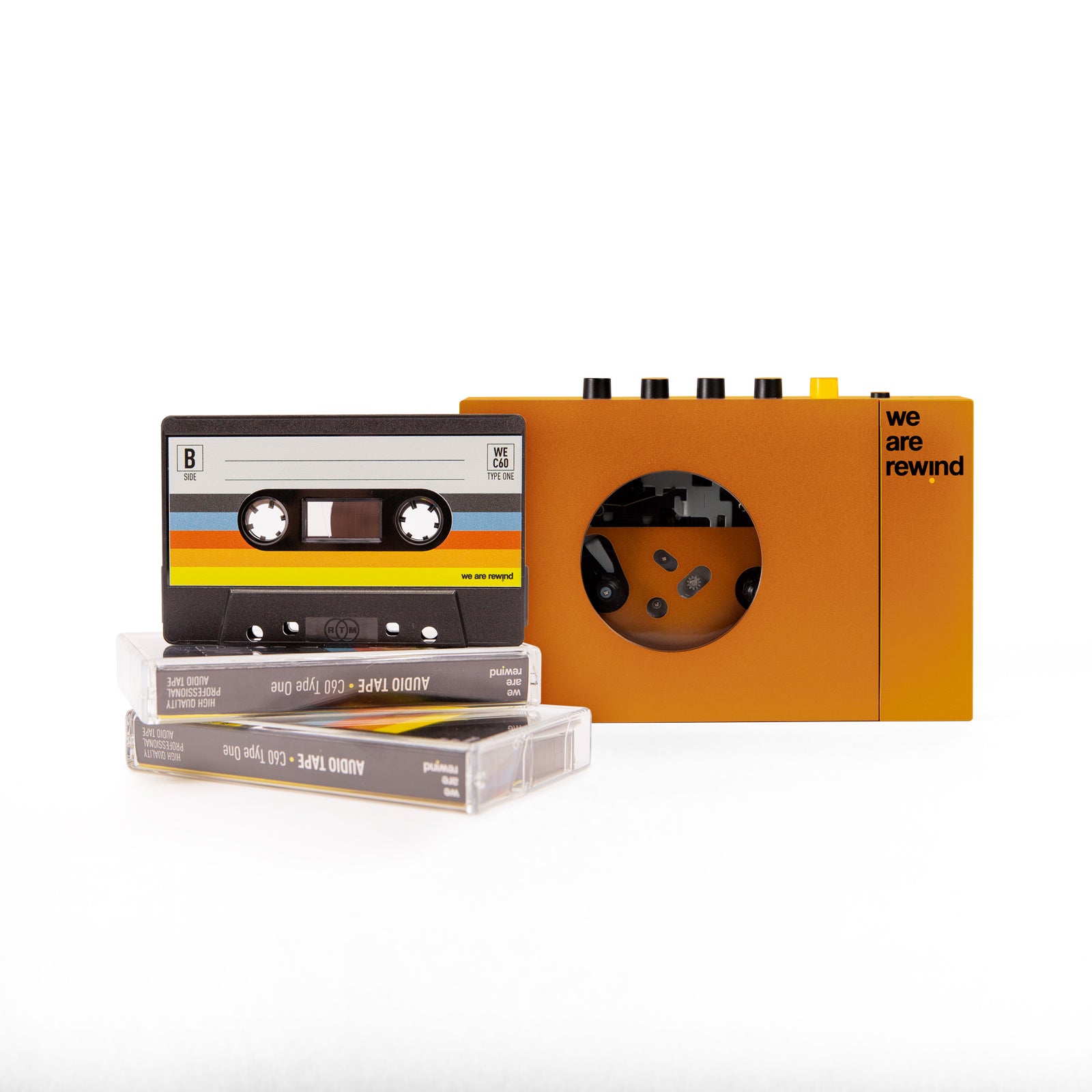 Lecteur de Cassettes portable We are rewind Bluetooth Orange - Baladeur CD  - Achat & prix