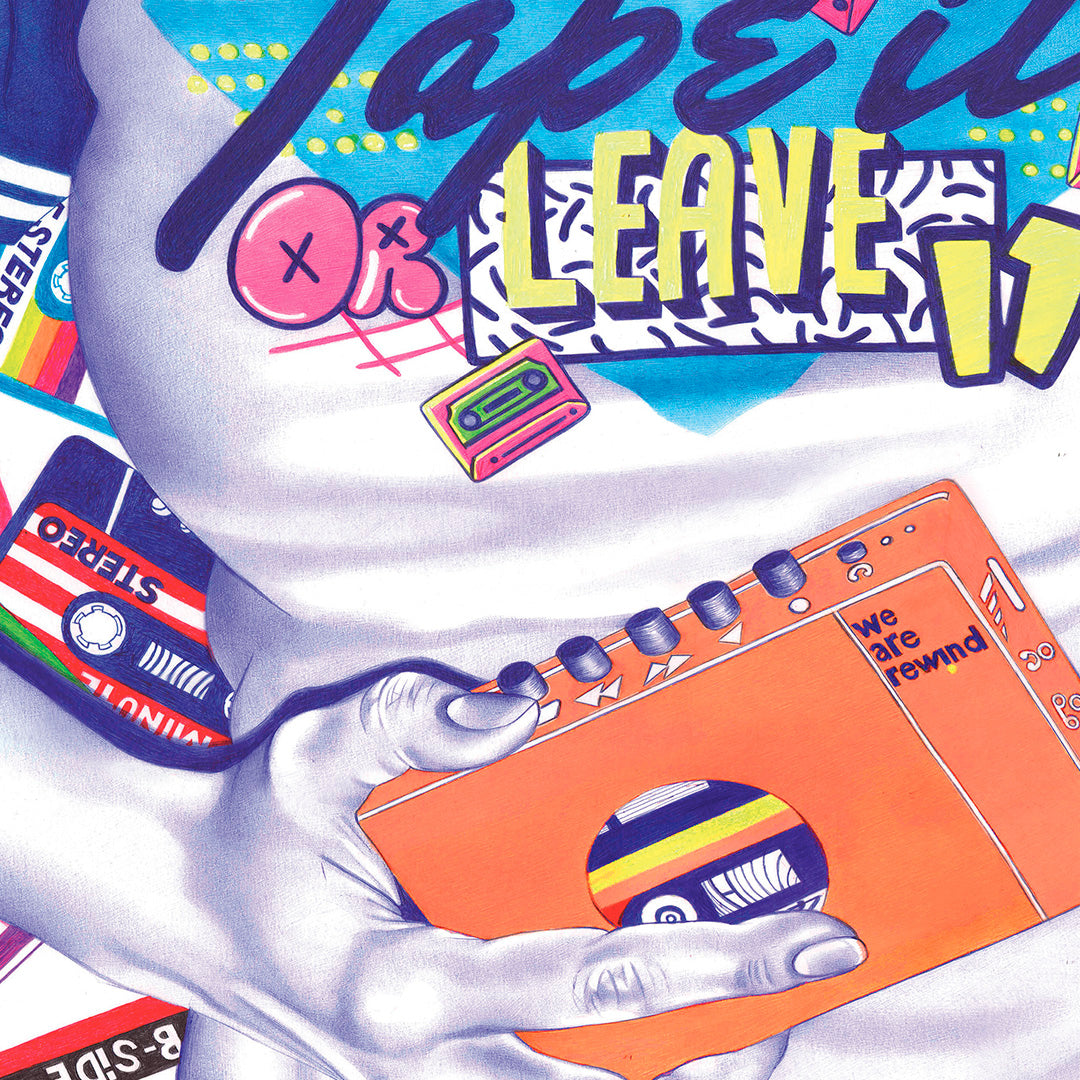 「テープに貼るか放置するか」ポスター • HELENA HAUSS