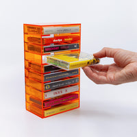 Orange Cassette Tape Rack 