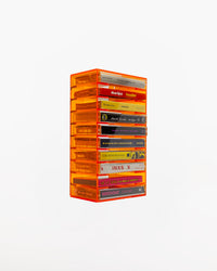 Orange Cassette Tape Rack 