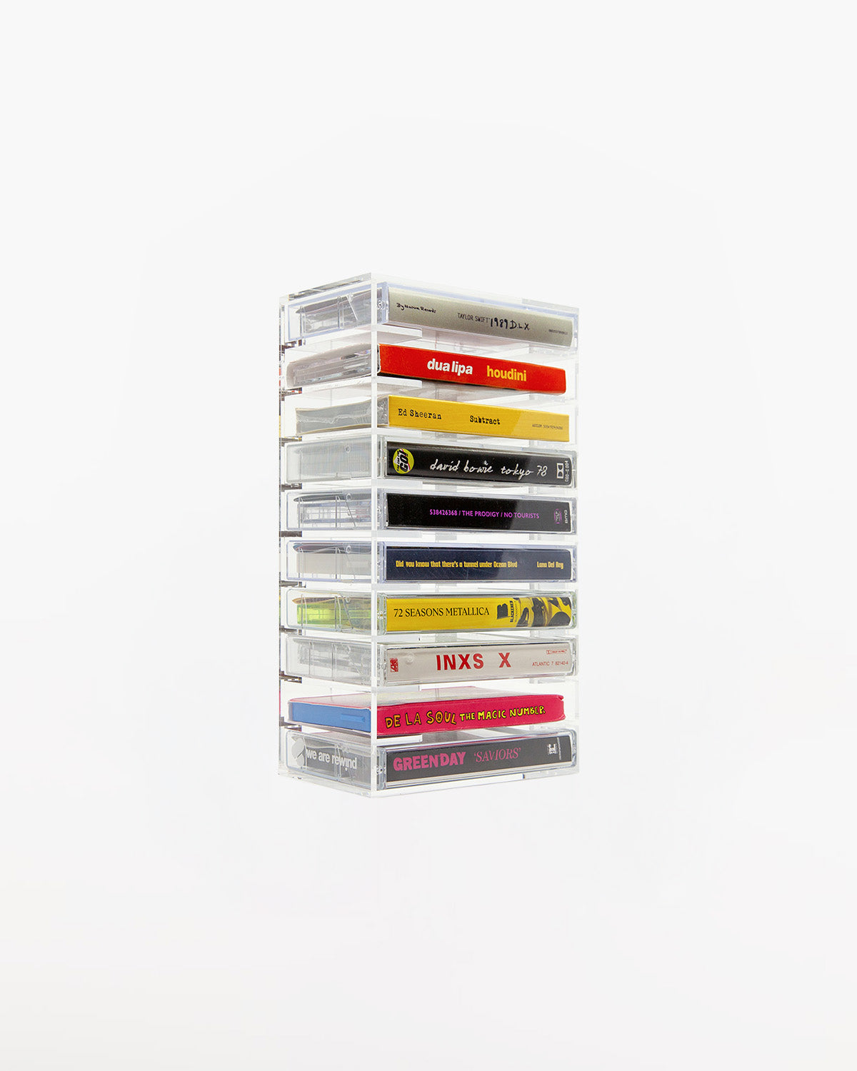 Color Tape Rack Clear Cassette Tape Rack | WE ARE REWIND