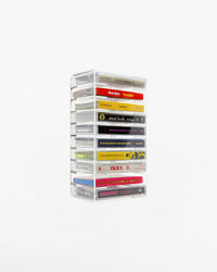 Clear Cassette Tape Rack